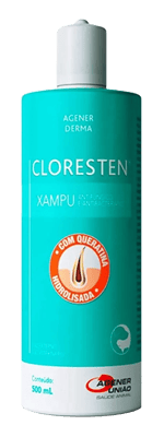 Perfil Canino - Xampú Cloresten antifúngico e antibacteriano da Agener União